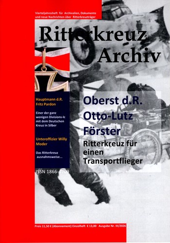 Ritterkreuz archiv ausgabe - ritterkreuz,
