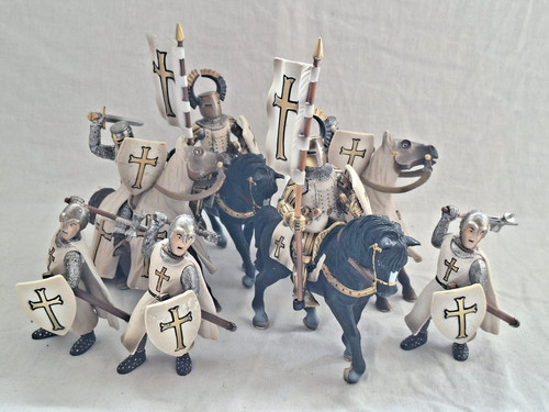 Schleich weiße kreuzritter - -,