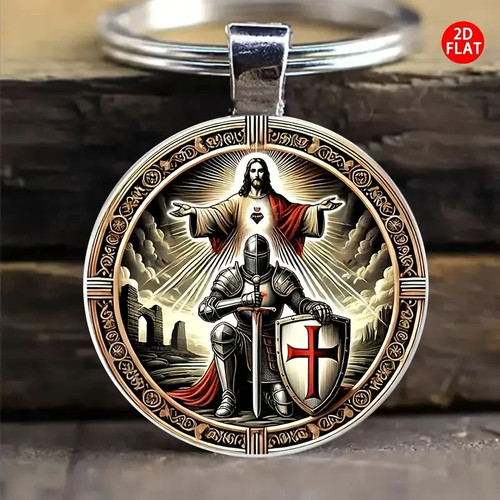 Ritter kreuz anhänger jesus - anhänger,