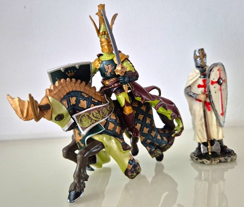Papo drachenritter mit pferd - drachenritter,