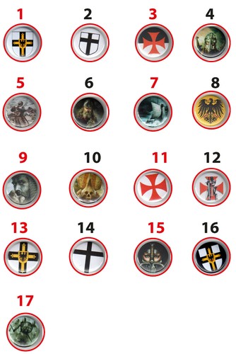 RITTERORDEN"BUTTONS"KREUZRITTE