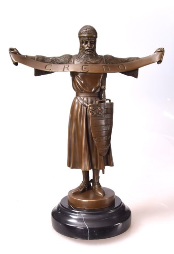 Bronze statue credo - bronze,